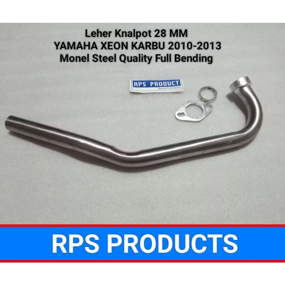 Leher Knalpot Bore Up Yamaha XEON KARBU 28 MM Monel Steel Quality Full Bending