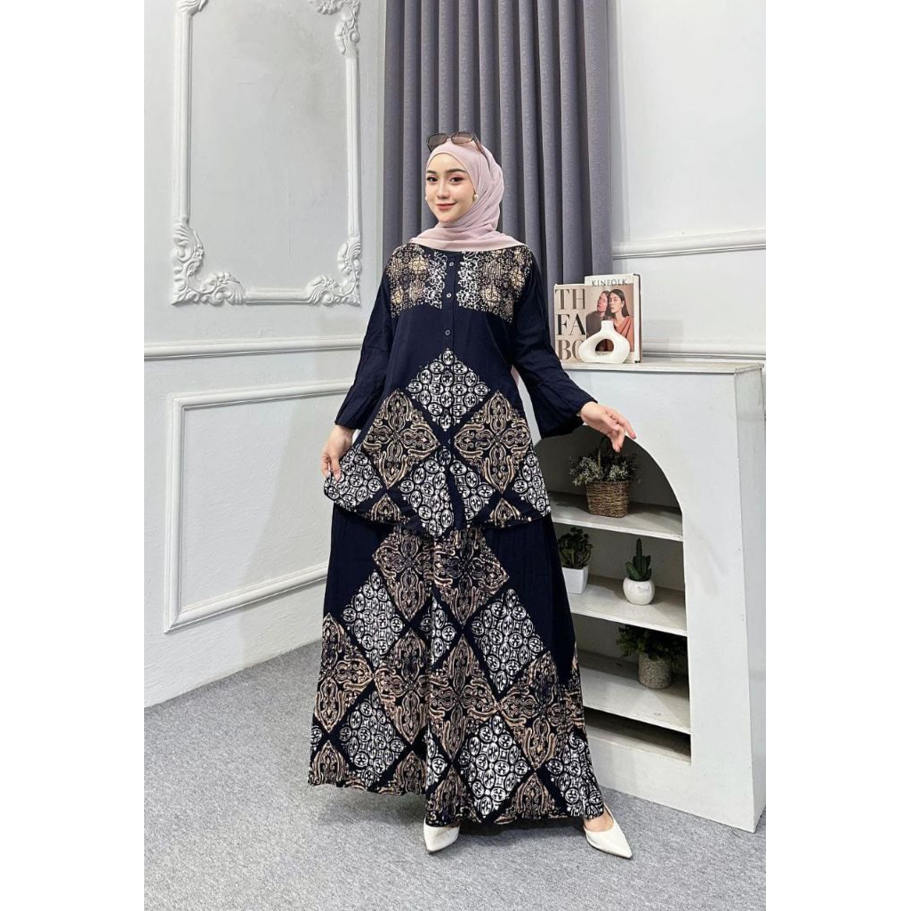 Set rok Daster twill ORI batik Pekalongan
