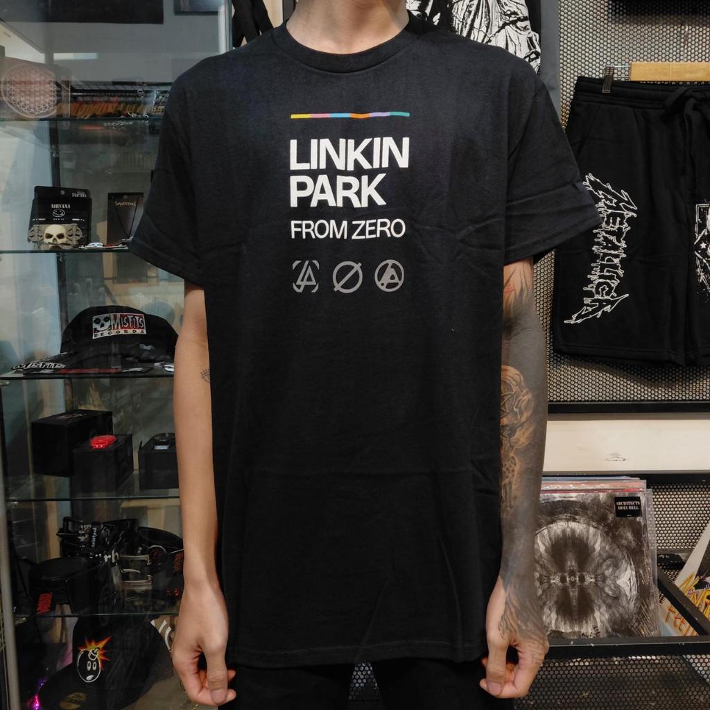 T Shirt Band Official LINKIN PARK - FROM ZERO TWO SIDED Original