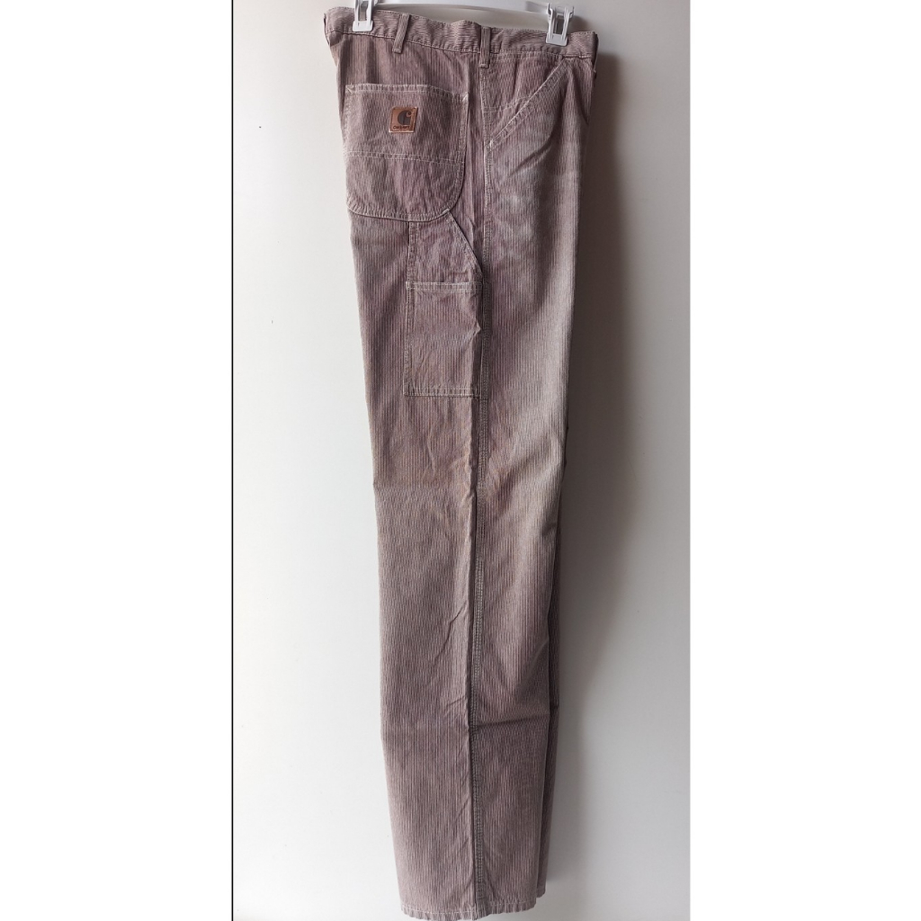 CARHARTT Hickory Vintage Striped Carpenter Denim Pants Celana Corduray Original