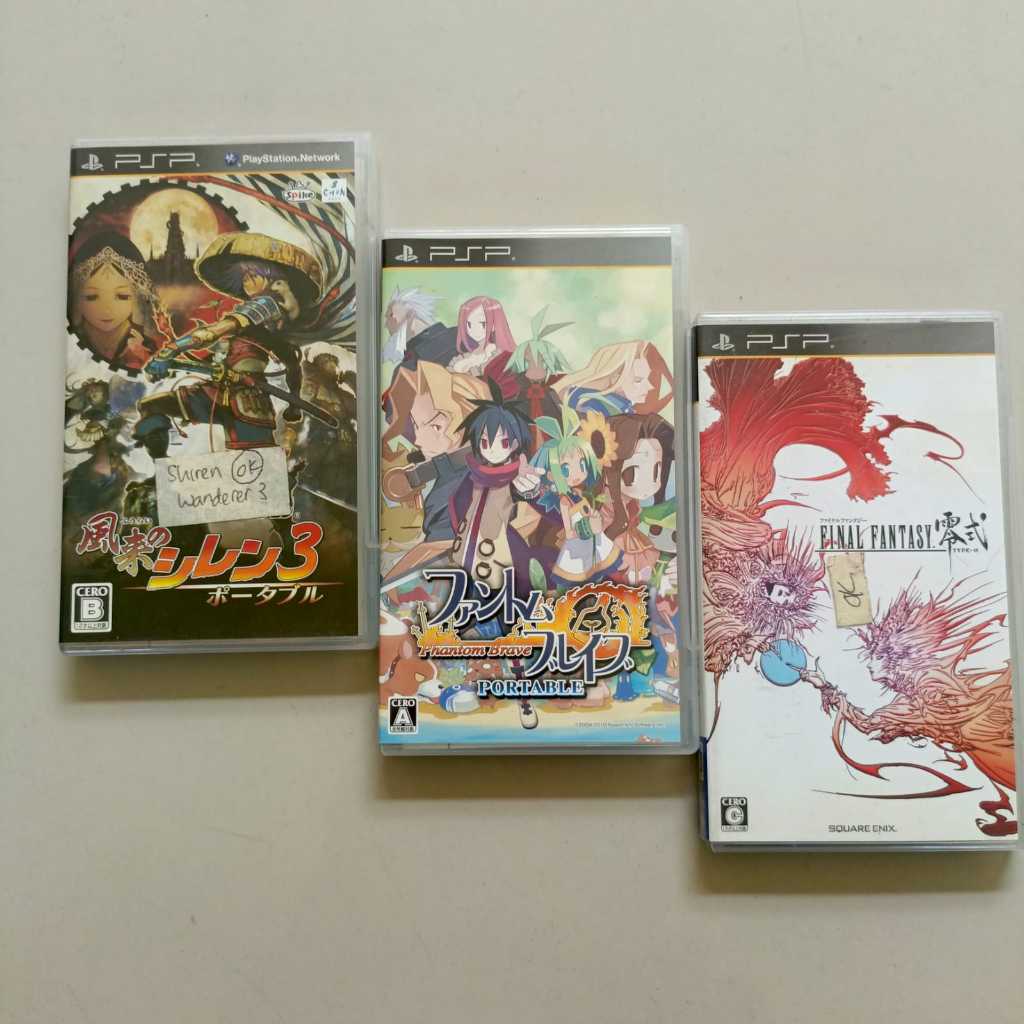 Kaset PSP dengan BOX Region Jepang Original Seken