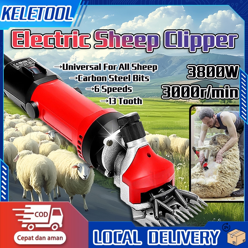 Alat Cukur Pencukur Bulu Domba Kambing listrik 3500W Elektrik Gunting Domba Kambing 6 Speed Mesin Ka