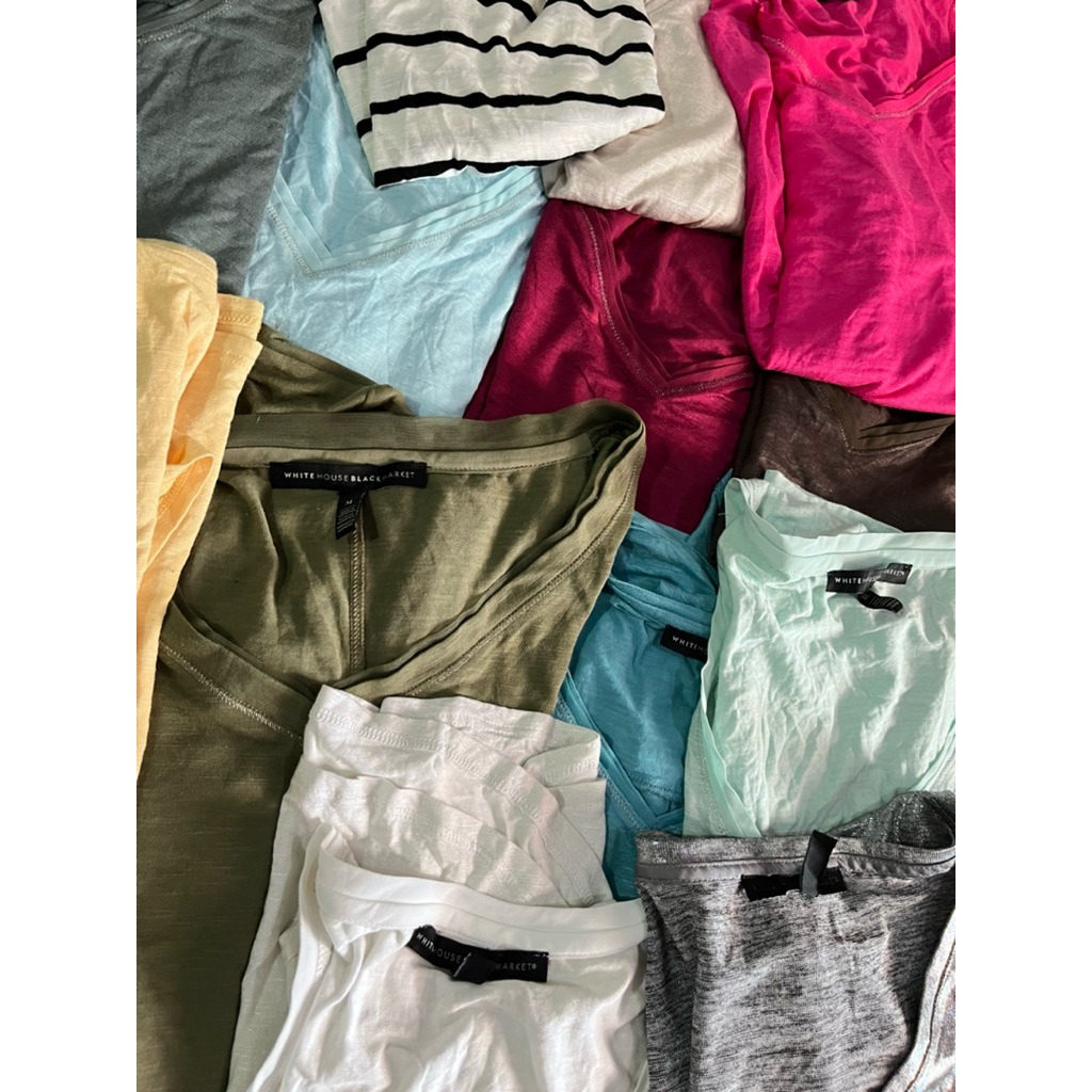 PAKET USAHA WHBM KAOS VNECK WANITA BRANDED NEW ORIGINAL