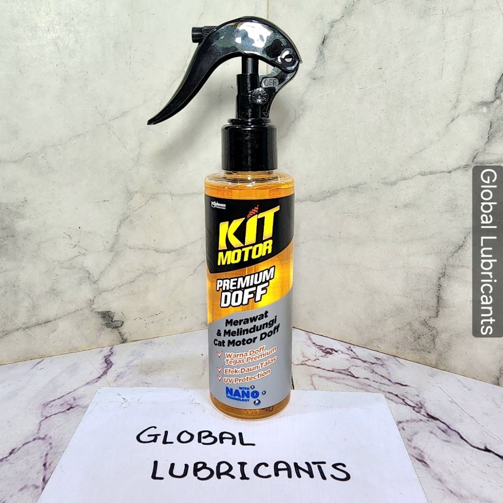 KIT MOTOR Premium DOFF 130mL (Merawat & Melindungi Trim/ Cat Matte/ Daun Talas/ Hydrohobic/ UV Prote