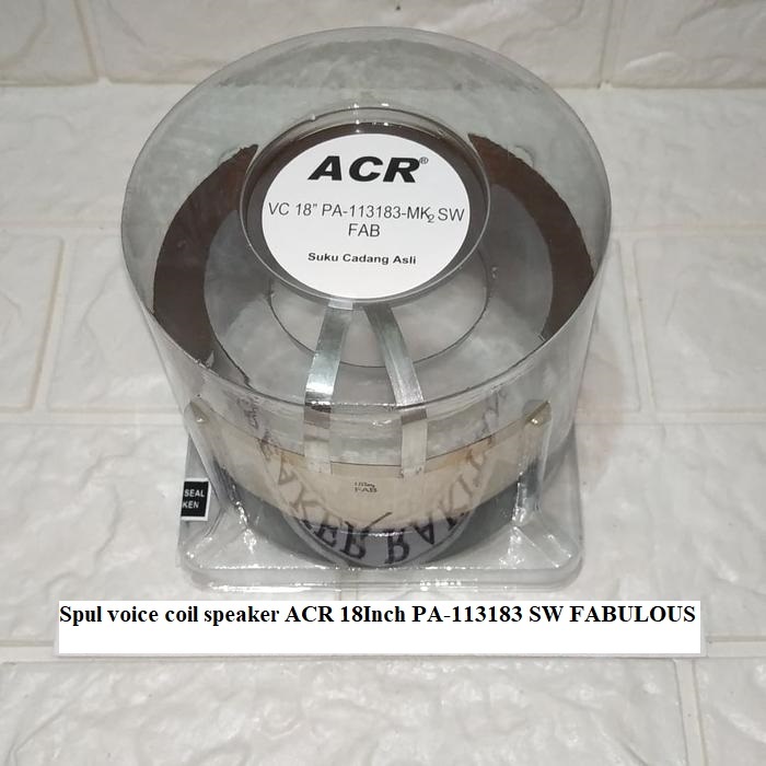 Spul voice coil speaker ACR 18Inch PA-113183 SW FABULOUS