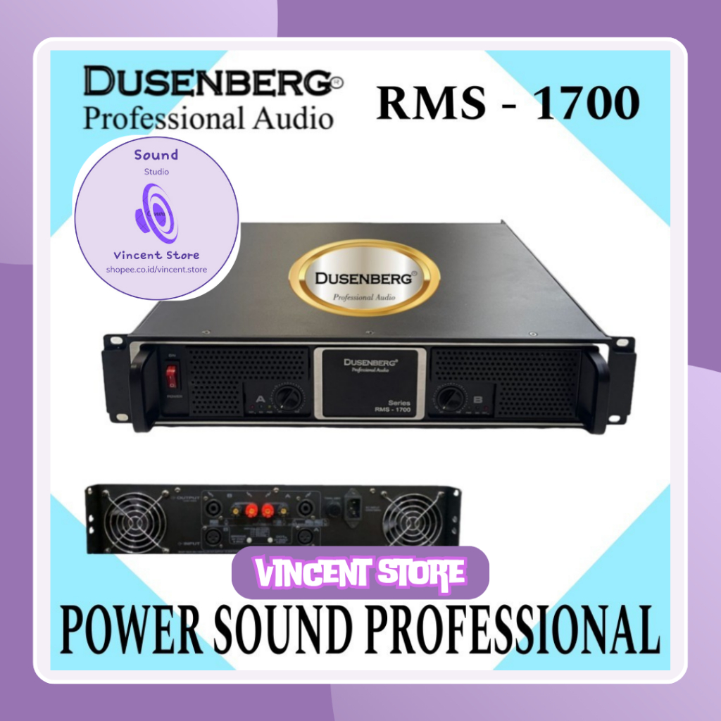 Power Dusenberg RMS 1700, Cocok Buat Speaker 10,12,15,18 Inch Original - TYPE RMS 1700