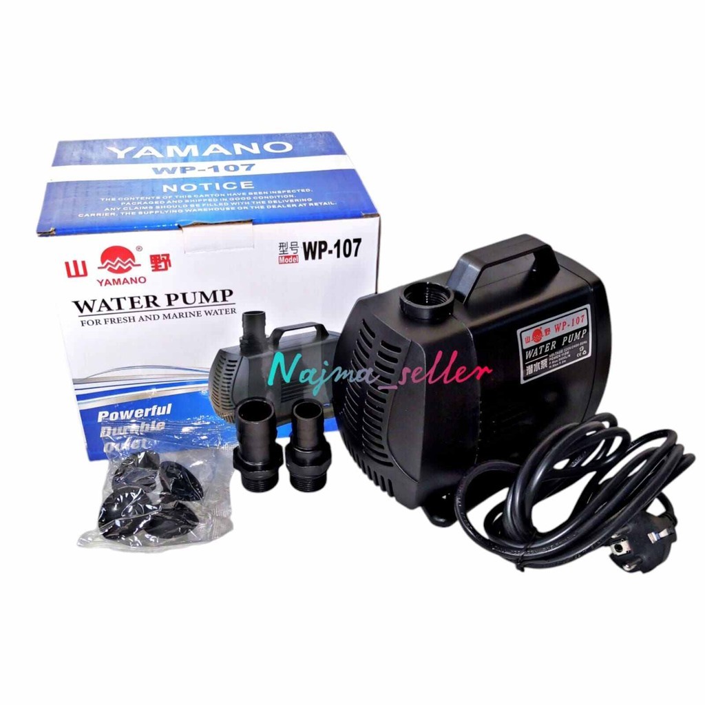 Mesin pompa 107 Kolam Ikan besar. Yamano WP-107 dan Kandila Eco-107. Untuk Kolam ikan.