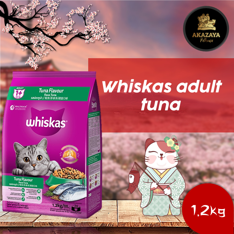 WHISKAS ADULT TUNA | WHISKAS ADULT TUNA KEMASAN 1,2KG | MAKANANKUCING WHISKAS TUNA