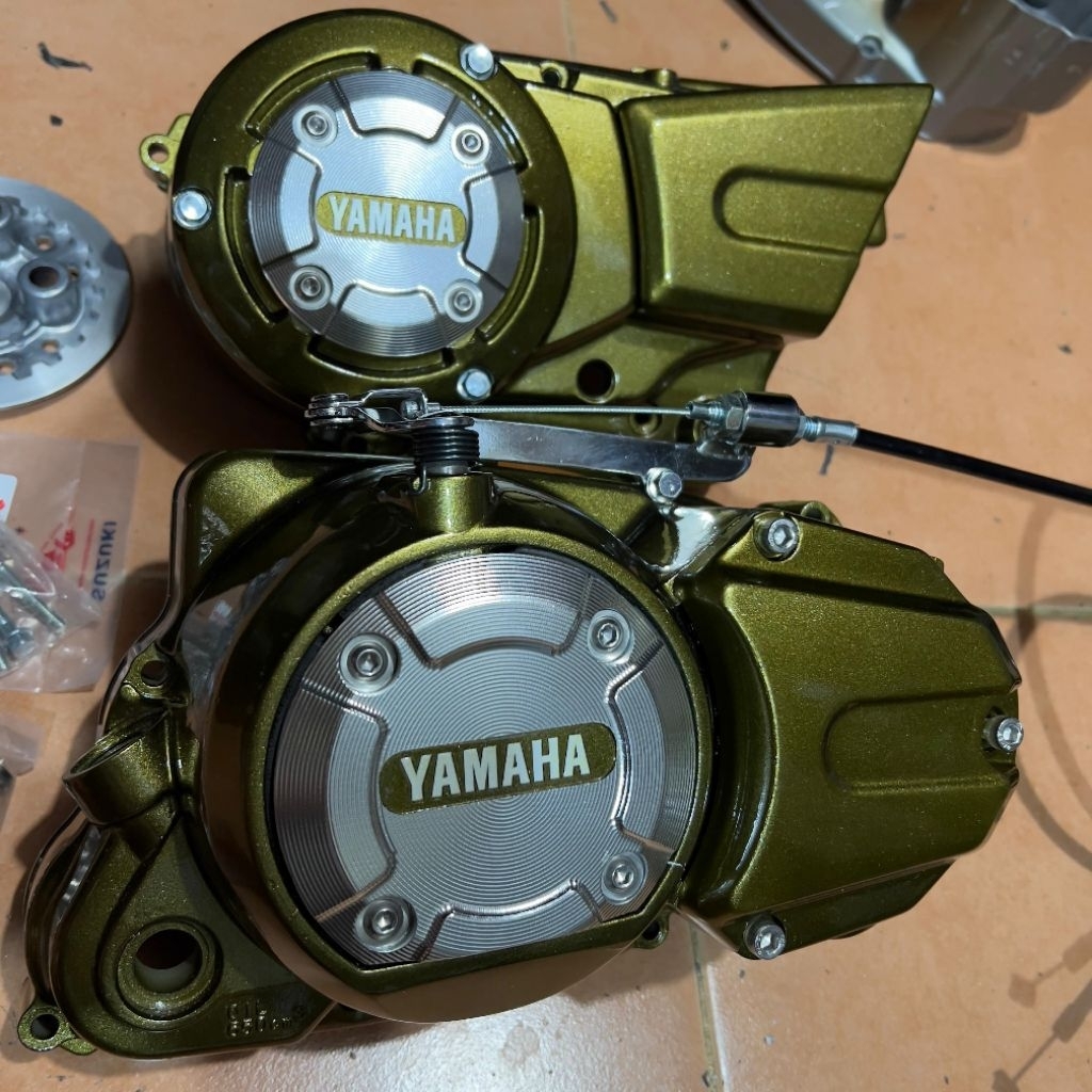 GASPOL RACING - BAK KOPLING KANAN RX KING KAWINAN BAK NINJA (VARIASI TUTUP CNC)