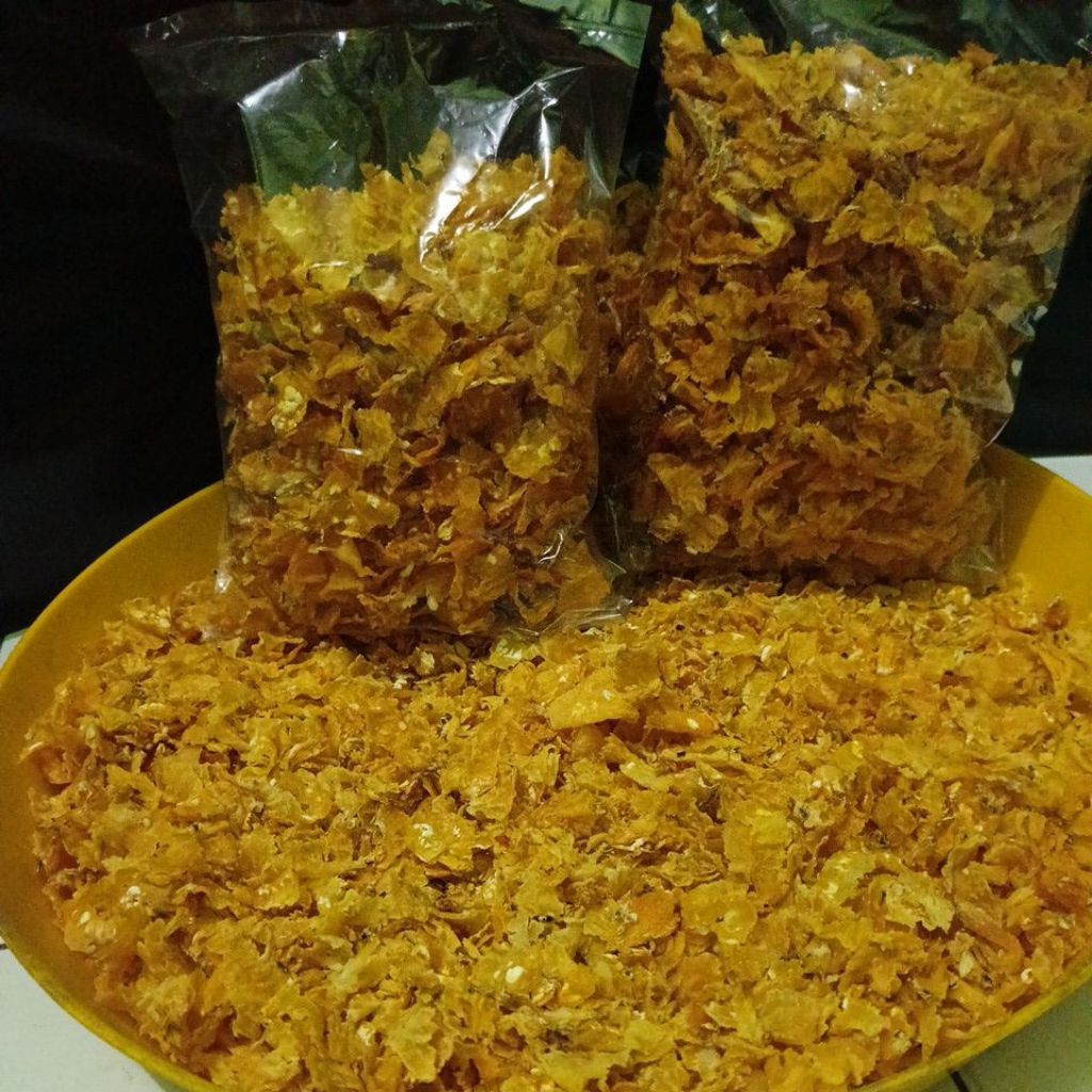 250 gram Emping Jagung Mentah - Keripik Jagung - Jagung Geprek