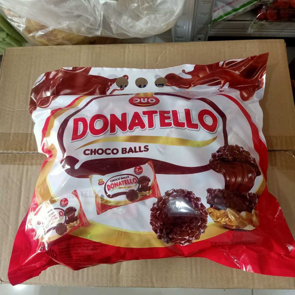 Duo Donatello Choco Balls Coklat Crispy / Coklat Donatello 1 Bungkus isi 40 Pcs