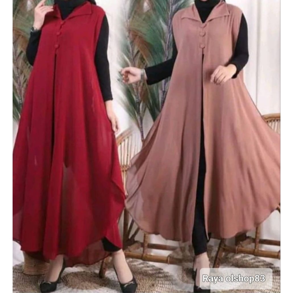 Cardigan/Outer/OuterWanitaRemaja/BajuTrendKekinianRAYASHOP83/BahanCeruty Outer Wanita Transparan Out