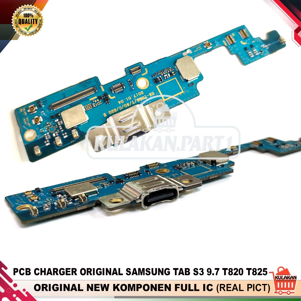 FLEXIBLE KONEKTOR CAS PAPAN CHARGER SAMSUNG TAB S3 9.7 T825 T820 PCB USB CAS NEW ORI WITH IC
