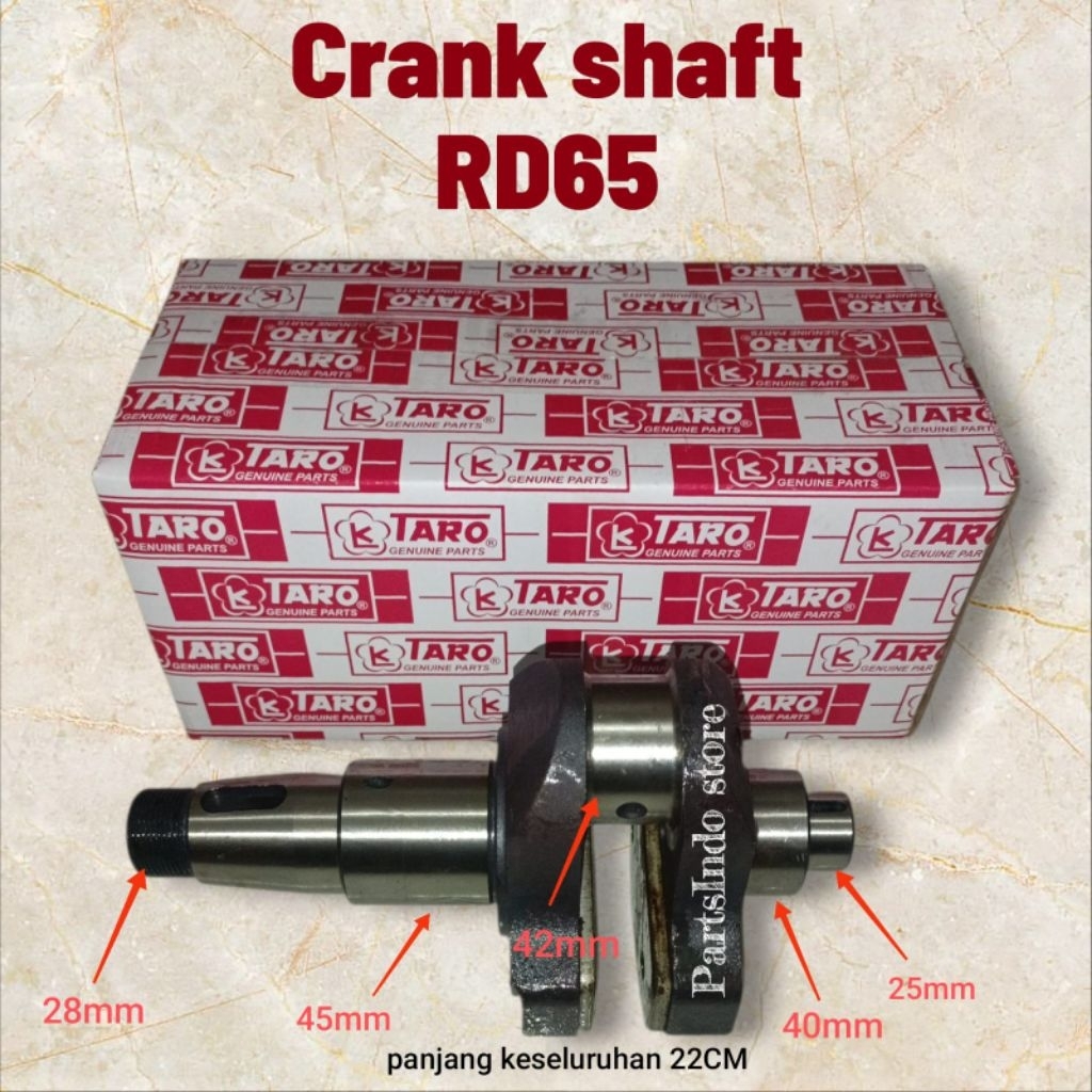 crankshaft Rd65/as kruk rd65 kruk as kubota rd65