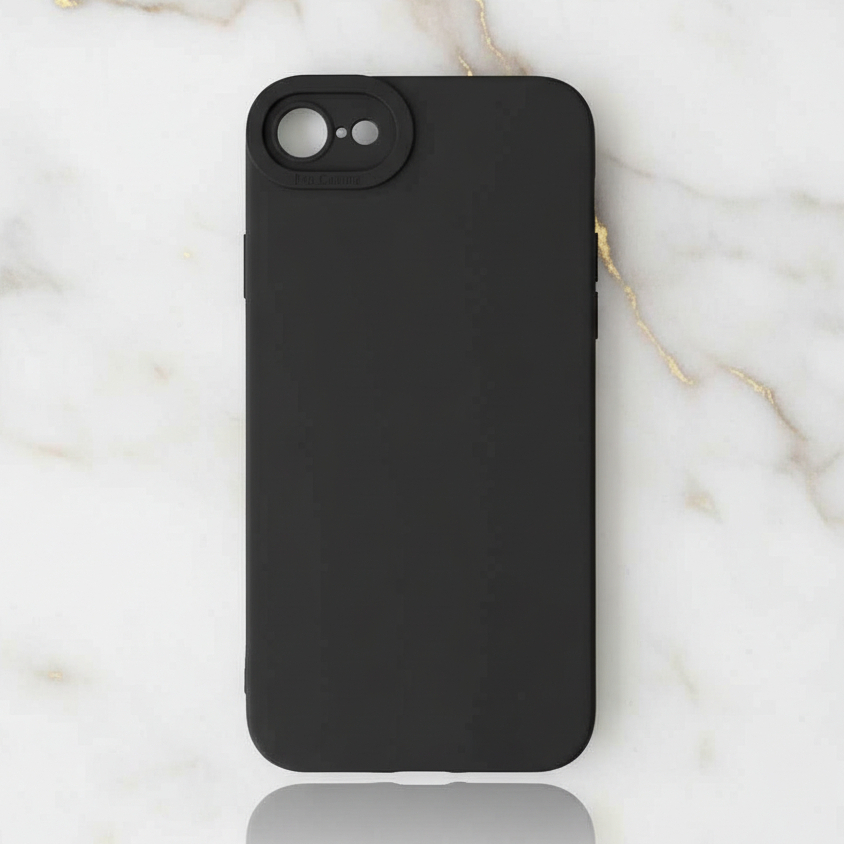 Softcase Black Matte Iphone SE 2020 , Iphone SE New Slim Case Hitam