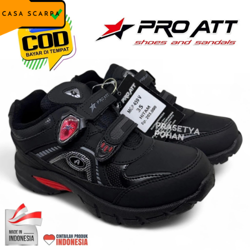 Sepatu Sekolah TK SD SMP Anti Slip - Sepatu Anak Sekolah TK SD SMP HITAM MAGNET ORI