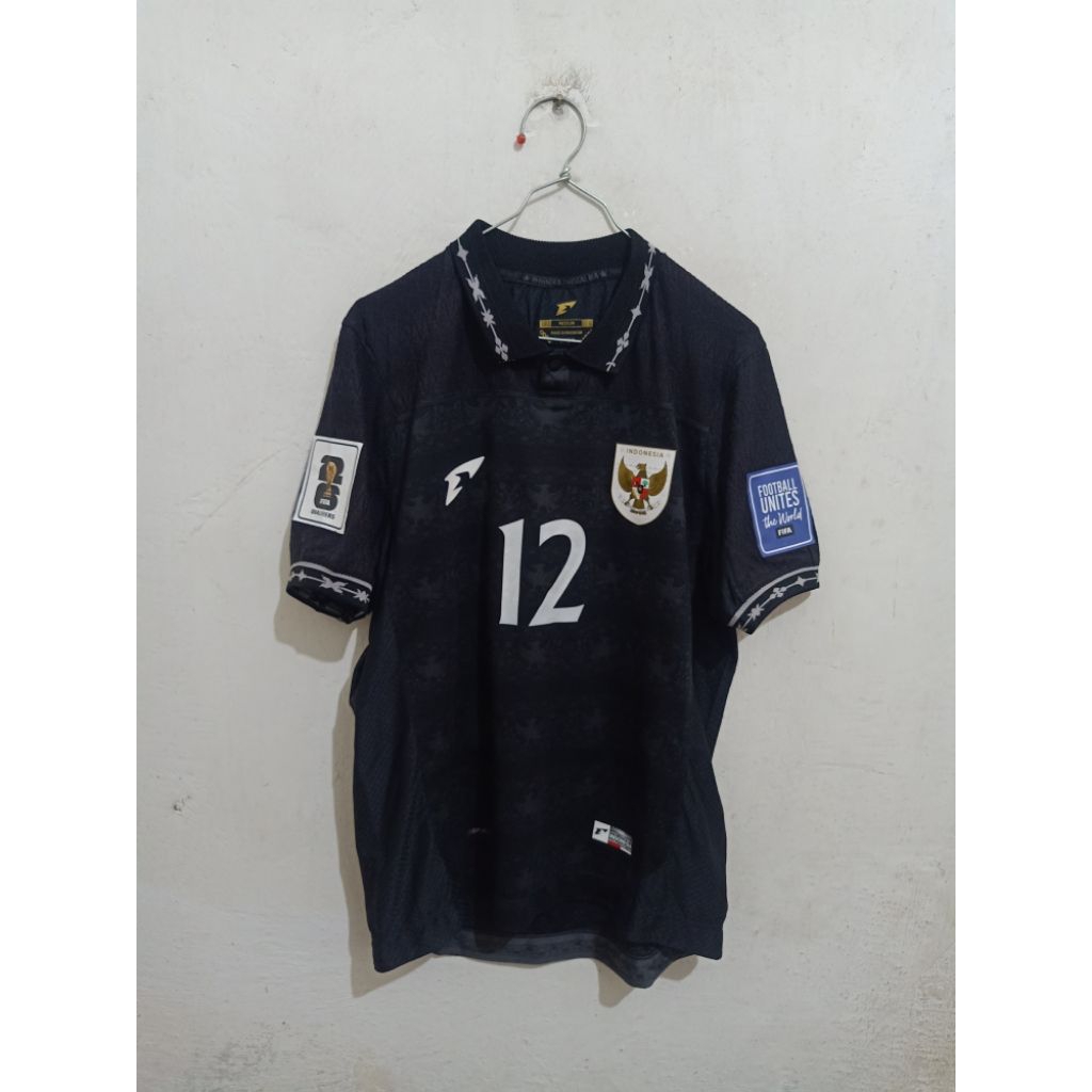 Jersey Timnas Indonesia Kiper GK Away Hitam Black 2025 World Cup Qualifiers 2026 Original Authentic 