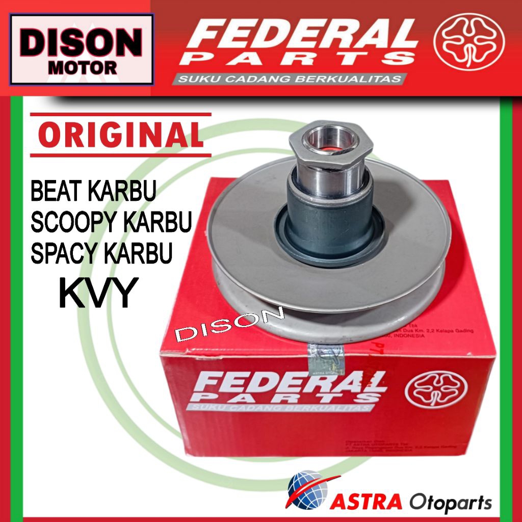 Pully pulley federal Beat karbu Scoopy karbu Spacy karbu KVY original puli federal