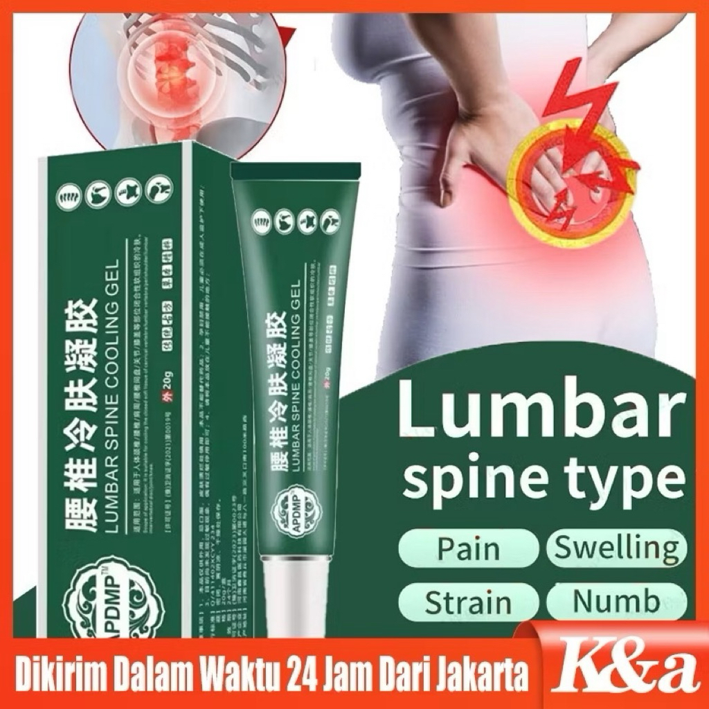 LUMBAR COLD APGAR Compress Gel Pereda Nyeri Tulang Cream Sakit Pinggang Lumbar Spine Cooling Gel