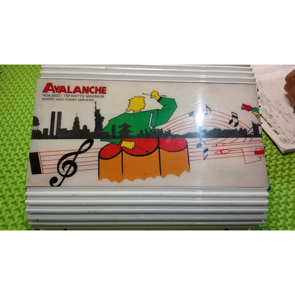 Power Audio Mobil Avalanche 2 Channel Powerful Subwoofer Speaker | Kondisi bekas normal