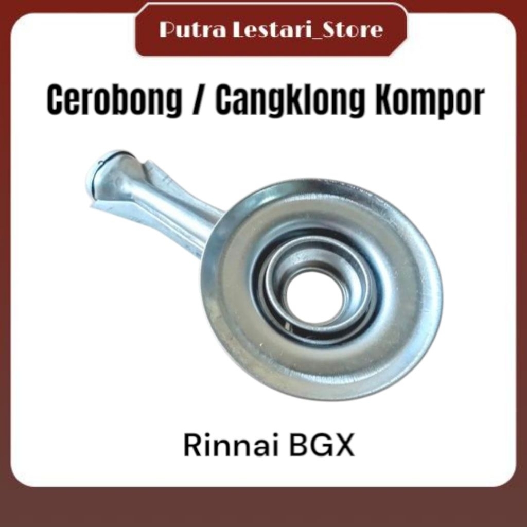 Cangklong Kompor Rinnai BGX Stainless / Cerobong Kompor Rinnai BGX / Corong Kompor Rinnai