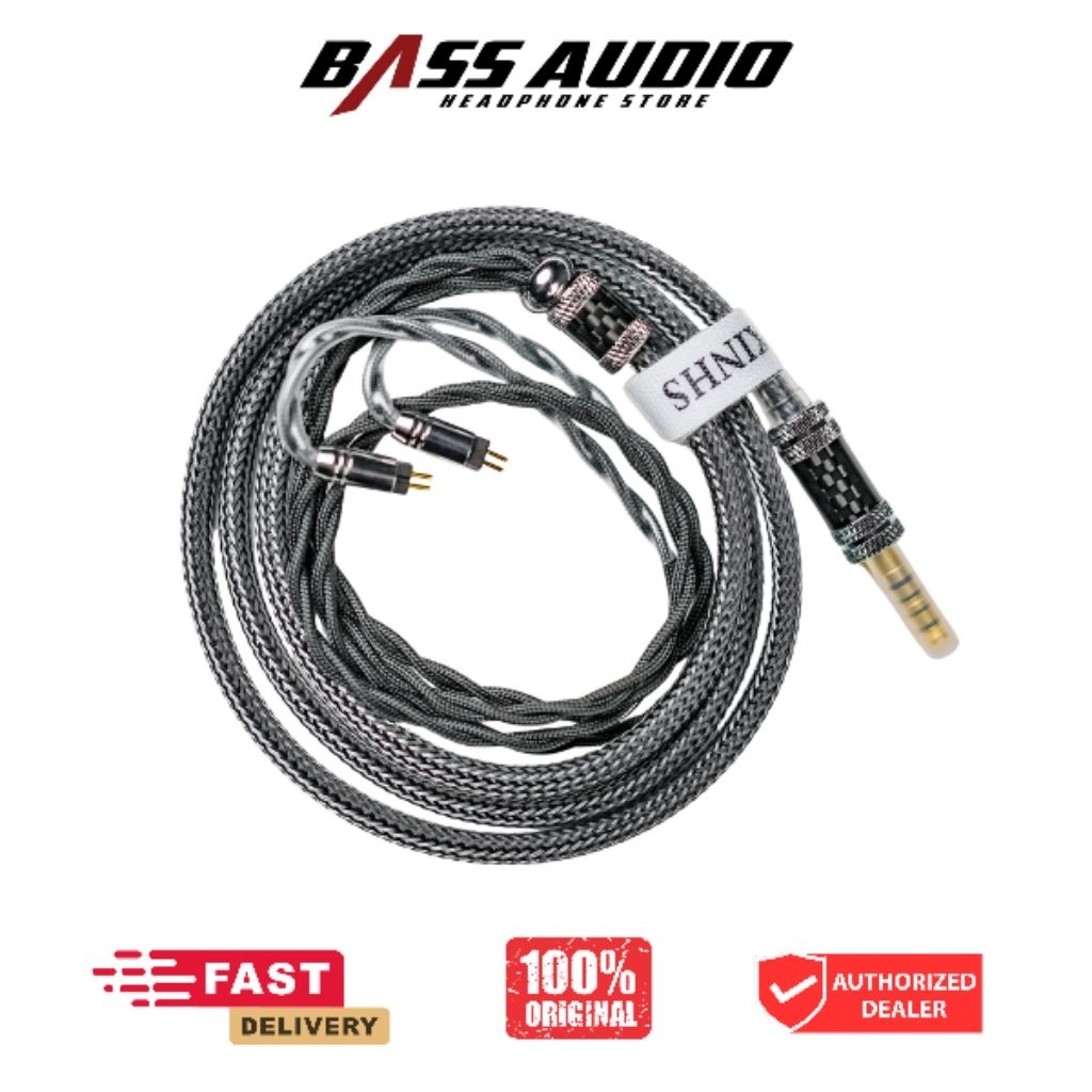 XINHS Black Pearl 4-Strands of 6N single-crystal copper Litz Coaxial Shielded In Ear Monitor Cable
