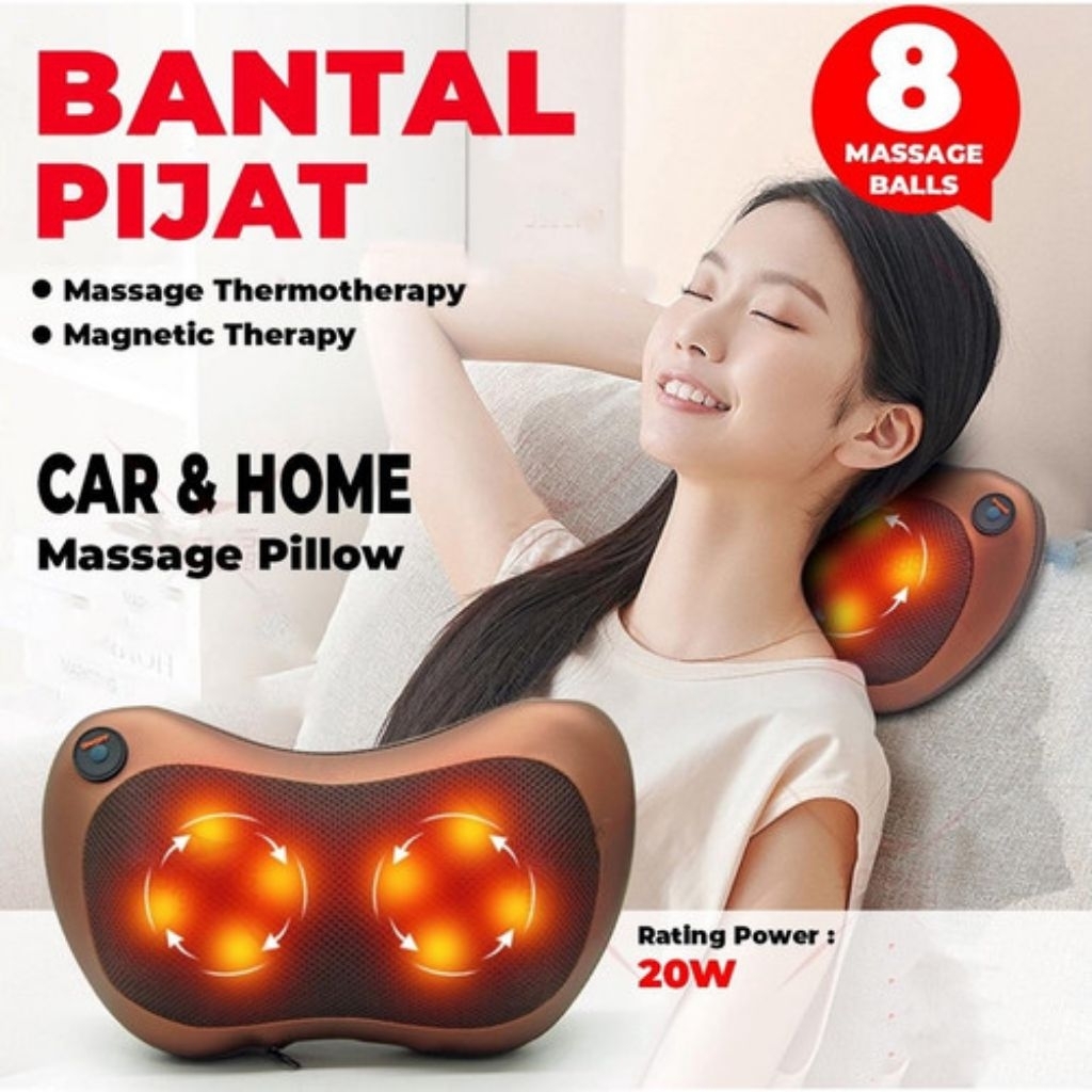 Bantal pijat 8 bola car & home