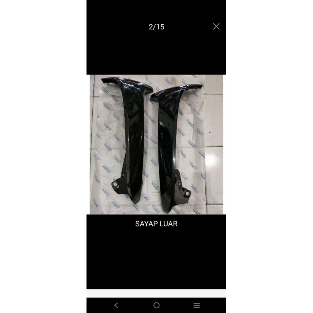 sayap luar supra x lama bodi samping sayap luar supra x lama hitam glosi