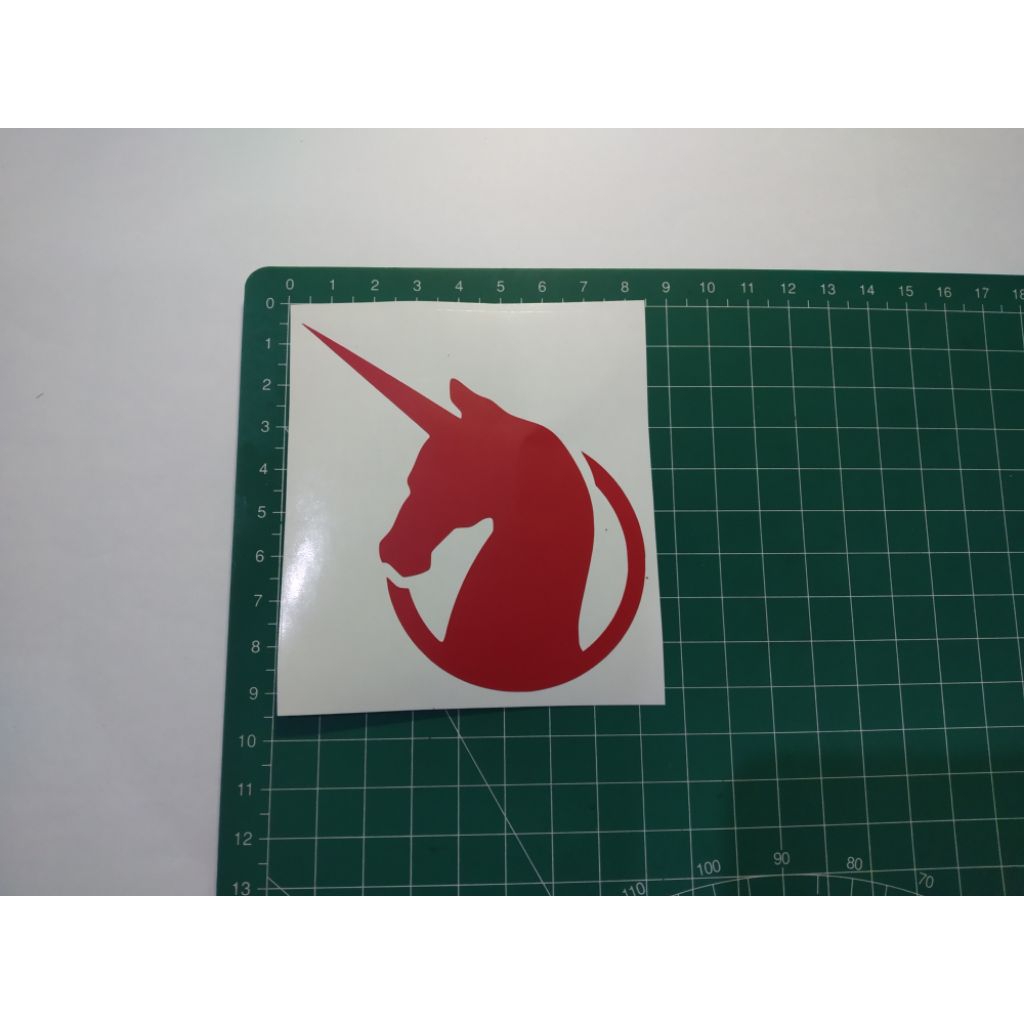 stiker cutting Gundam unicorn