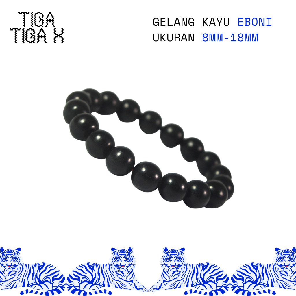 Gelang Kayu Macassar Eboni Kayu Hitam Sulawesi ORIGINAL-Pohon Diospyros Celebica