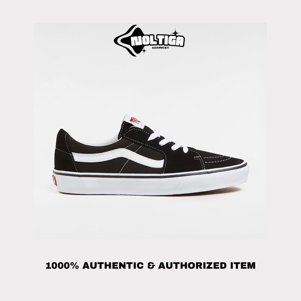 Vans Classic Sk8 Low Black White - 100% Original Resmi
