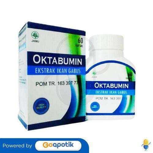 OKTABUMIN Ekstrak Ikan Gabus 60 Kapsul Obat Herbal dengan Ekstrak Canna striata 500mg Membantu Keseh