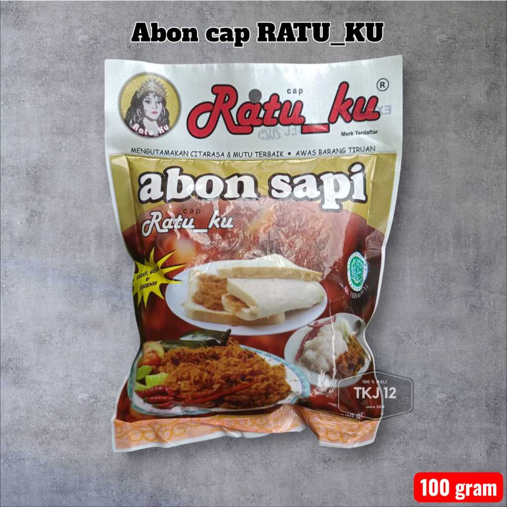 Abon Sapi RATUKU 100 Gram Original Gurih Lezat Halal BPOM