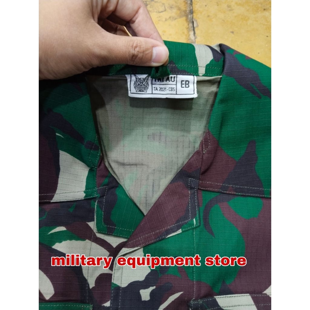 BAJU PDL LORENG ASLI JATAH PEMBAGIAN TNI AU UKURAN EB