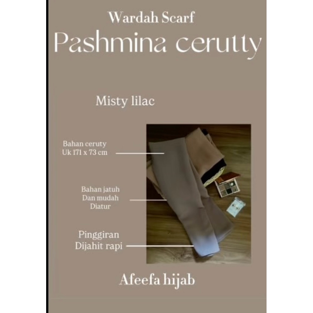 pashmina ceruty by afeefa hijab