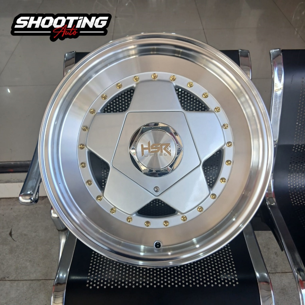 VELG CELONG RING 15 HSR AACHEN LEBAR 7,5-8,5 DOUBLE PCD 4X100/4X114,3 PELEK R15 MOBIL AVANZA, YARIS.