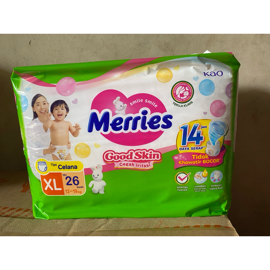 merries size XL isi 26pcs