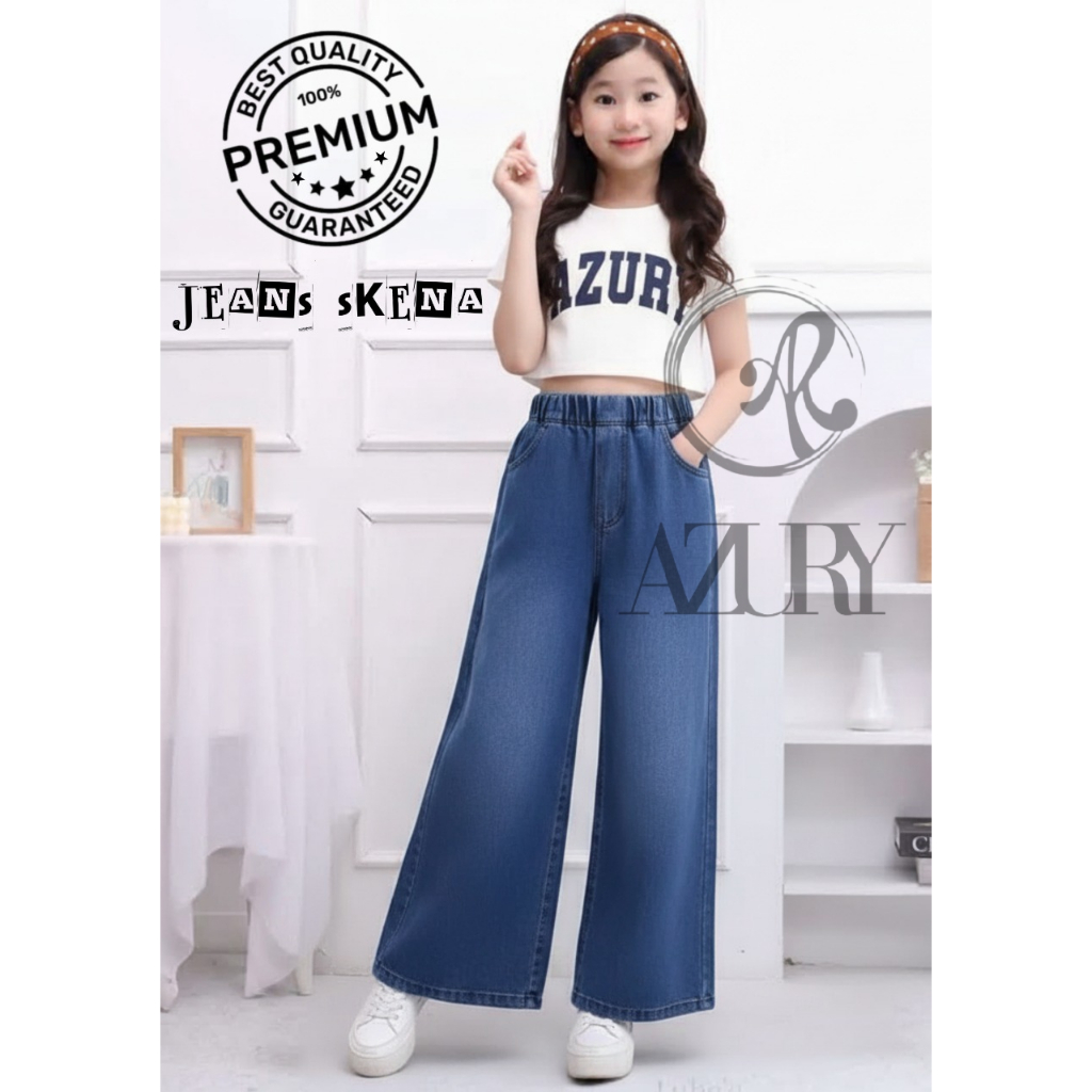 Celana Kulot Jeans Skena Premium Anak Import