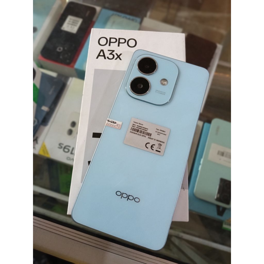 OPPO A3X RAM 4+4 8/64 FULLSET SECOND TERMURAH BERKUALITAS AMAN
