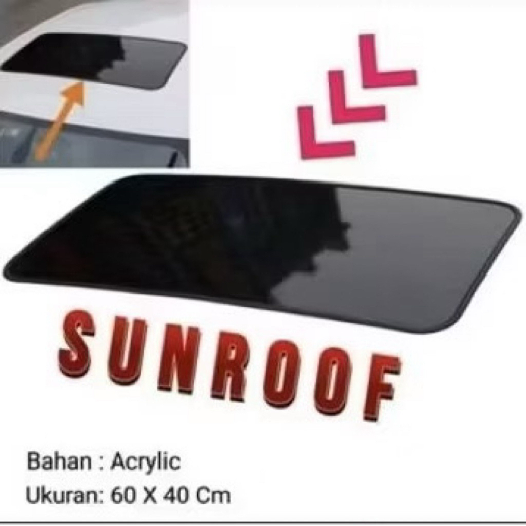DUMMY SUNROOF MOBIL UNIVERSAL, SIZE 60X40 CM.| SIGRA| CALYA| AVANZA| XENIA| AGYA| AYLA| DLL.