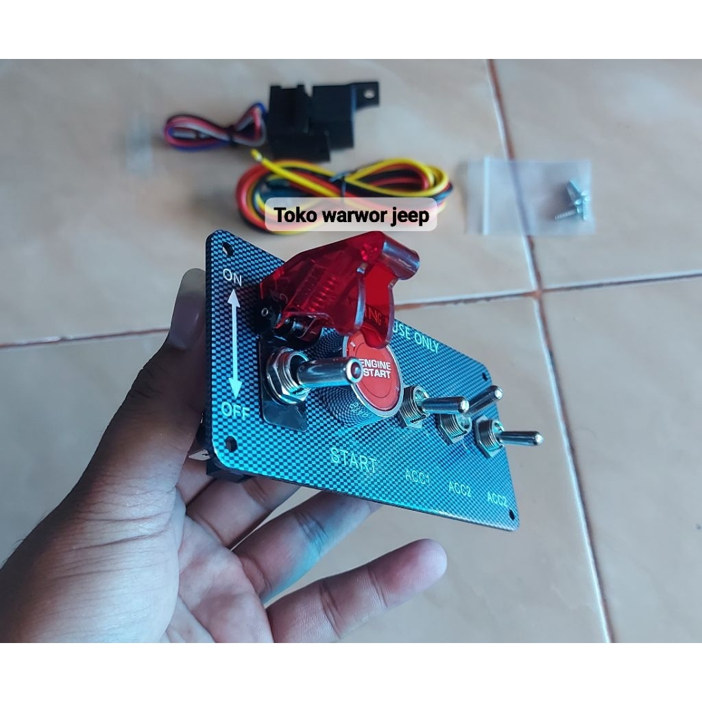 cut off engine/saklar engine/engine start racing/engine start carbon/engine cutoff carbon