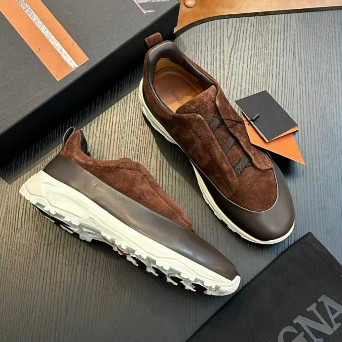 ZEGNA outdoor sports shoes men's cowhide casual shoes hiking shoes