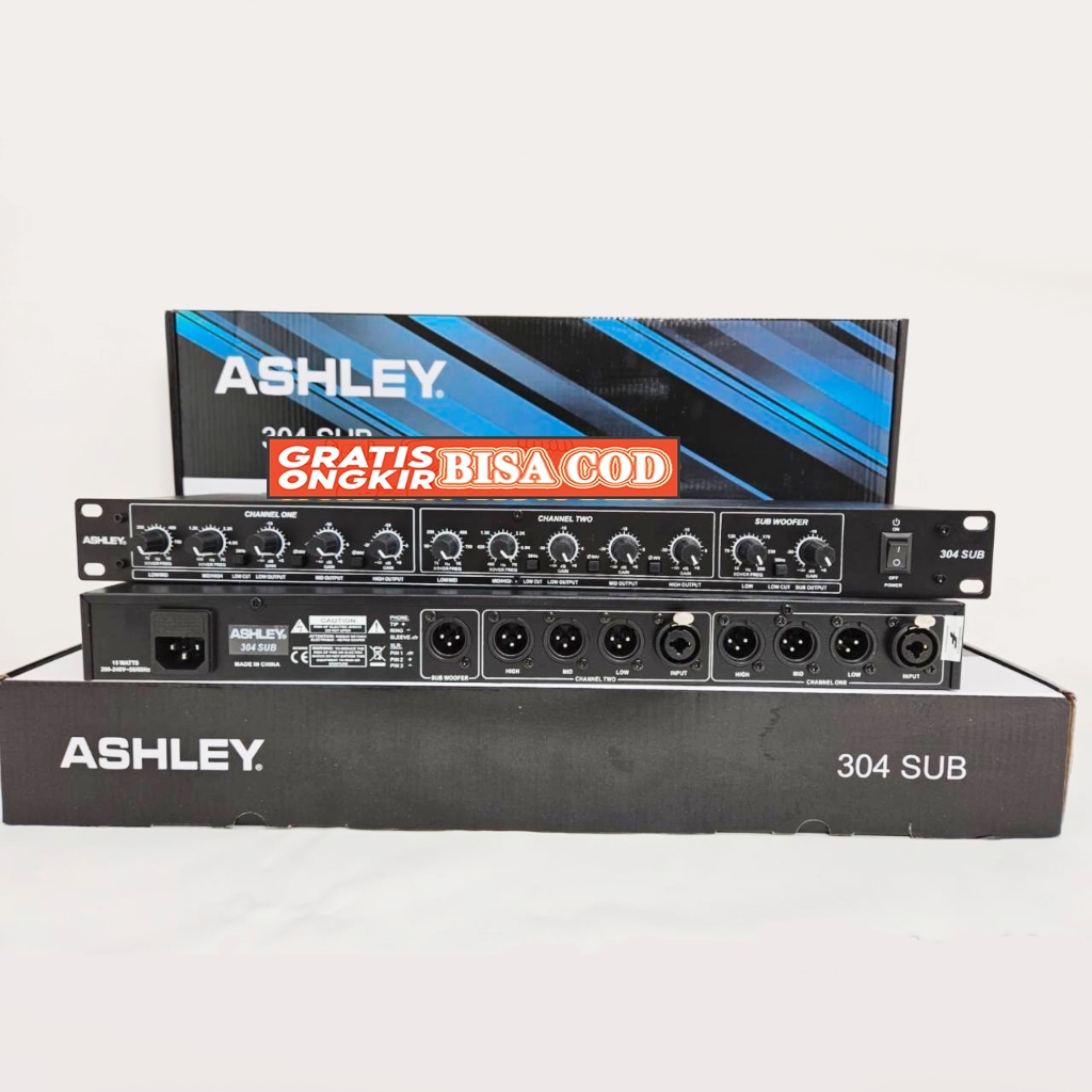 <AF> CROSSOVER ASHLEY 304 SUB 304SUB ORIGINAL Professional stereo 2-way/3-way/mono 4-way crossover f