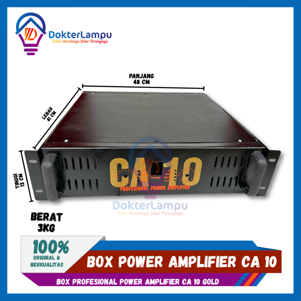 Box Power Amplifier CA10 2U TEBAL GOLD