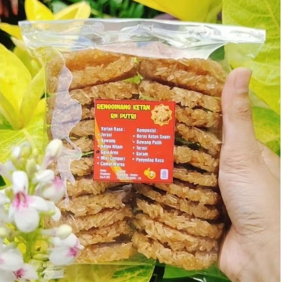 500 Gr Rengginang Ketan Super Rasa Gula Aren Makanan Tradisional Manis Rengginang Mentah Siap Goreng