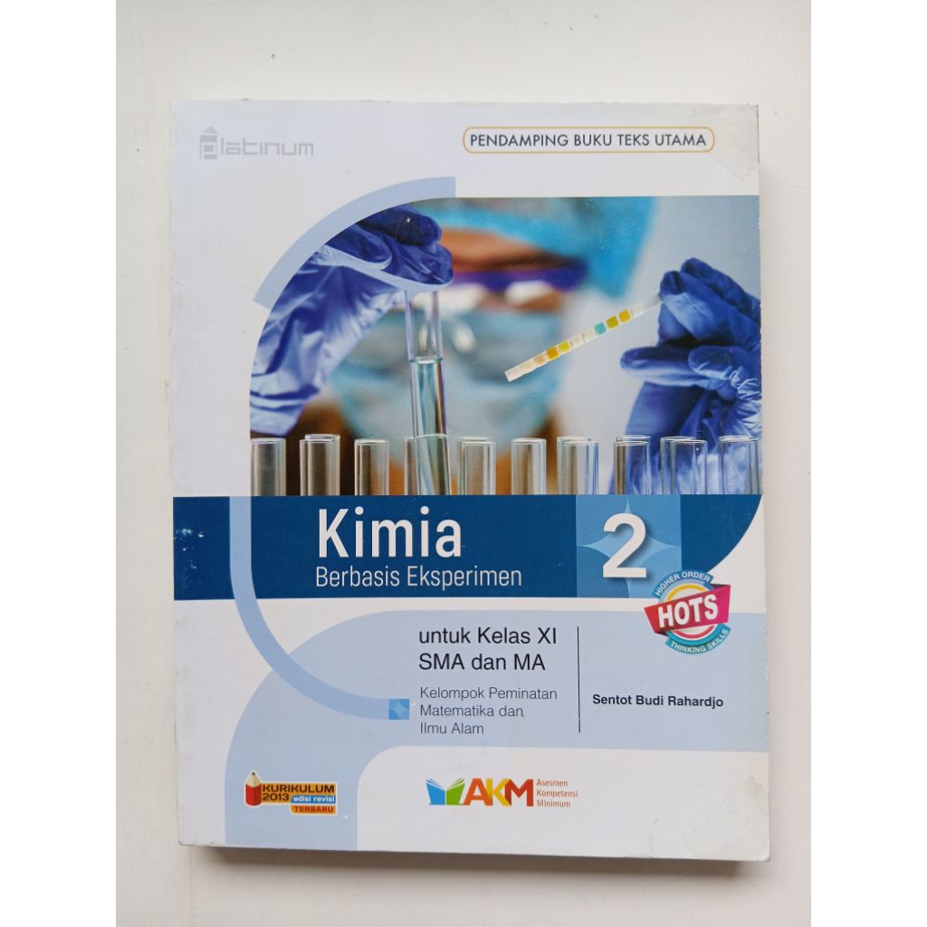 Bekas Buku AKM Kimia untuk Sma MA Kelas Xi 2 kurikulum 2013 revisi Platinum Tiga Serangkai