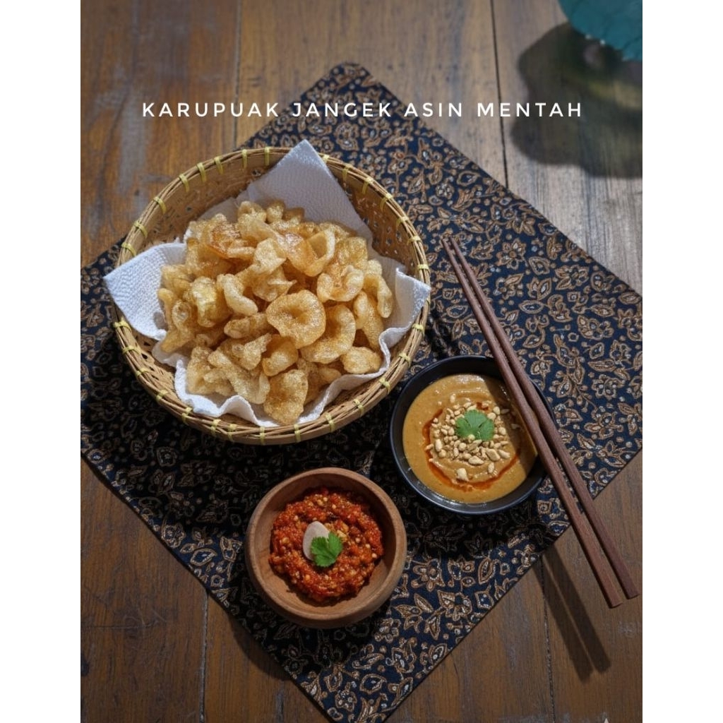 Kerupuk Jangek (Kulit) Asin Mentah