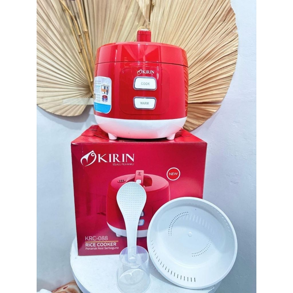 KIRIN Rice Cooker KIRIN KRC-088 RED / MAGICOM KIRIN PAN STAI LESS