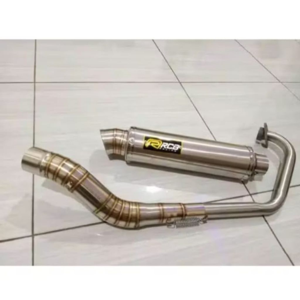 KNALPOT RACING RCB BULAT CORONG JUMBO BUAT MOTOR SATRIA FU JUPITER MX old