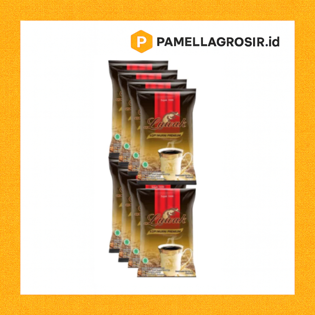 LUWAK KOPI MURNI PREMIUM 7 GRAM / KOPI HITAM RENCENG MURAH